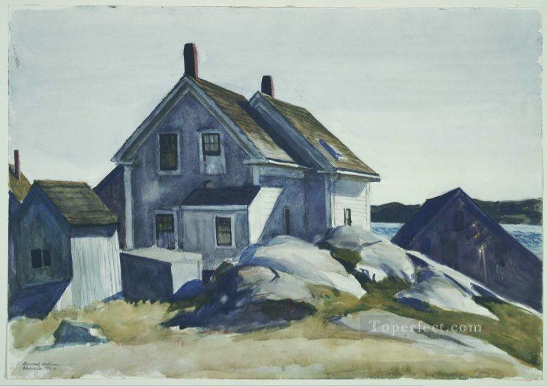 House at the Fort Gloucester Edward Hopper Oil Paintings